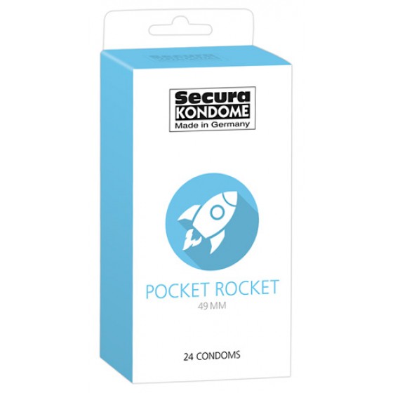 Презервативи Secura kondome Pocket Rocket 49 мм (24 шт)