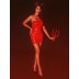 Платье лакированное красное "Соблазнительница Марго" XL