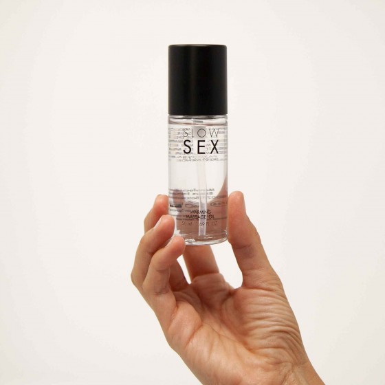 Разогревающее съедобное массажное масло Bijoux Indiscrets SLOW SEX - Warming massage oil (50 мл)