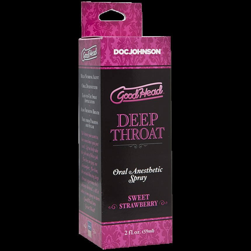 Спрей для минета Doc Johnson GoodHead DeepThroat Spray – Sweet Strawberry 59 мл