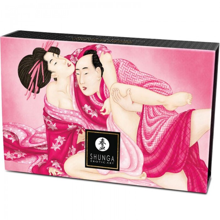 Смачна пудра для оральних ласк Shunga Body Powder - Raspberry feeling (75 гр)