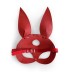 Шкіряна маска Зайчики Art of Sex - Bunny mask, колір Червоний