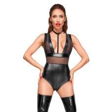 Еротичне боді з мокрим ефектом Noir Handmade F183 Powerwetlook, розмір XXL