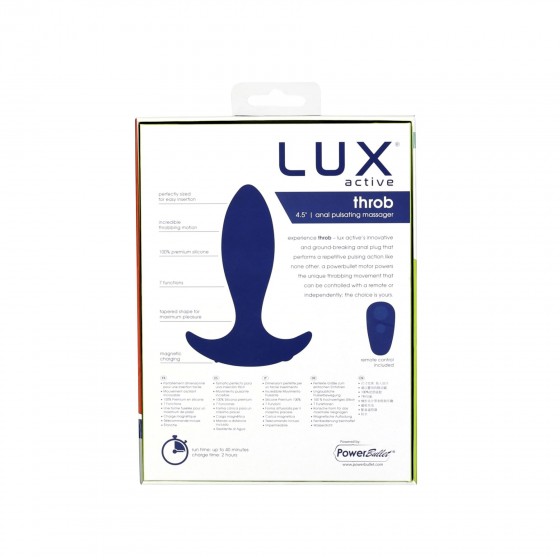 Анальная пробка-пульсатор Lux Active – Throb – Anal Pulsating Massager