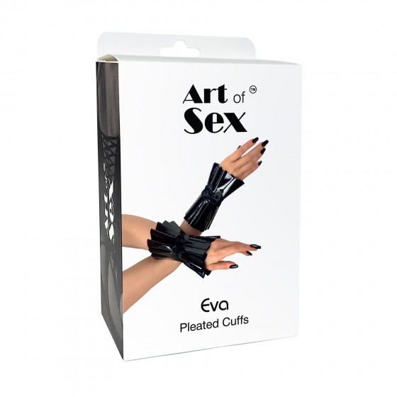 Плісировані манжети на руки Art Of Sex-Eva, Колір Чорний