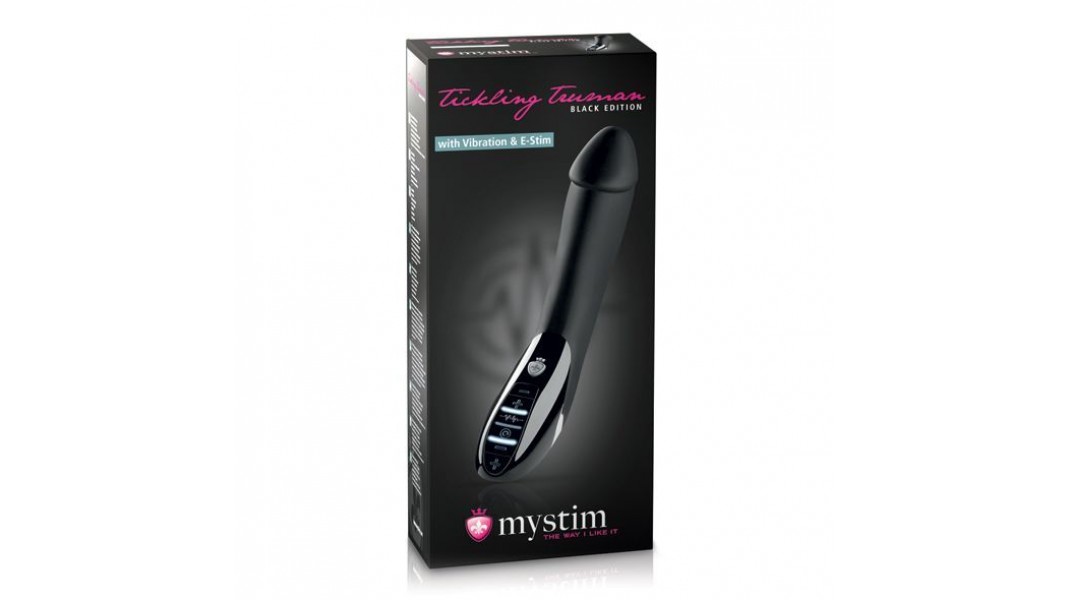 Вібратор з електростимуляцією Mystim Tickling Truman eStim Black
