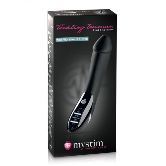 Вібратор з електростимуляцією Mystim Tickling Truman eStim Black