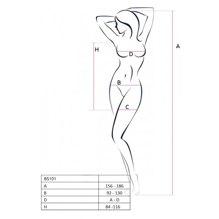 Напівпрозора міні-сукня Passion BS101, розмір One Size, Чорна