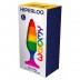 Анальна пробка Wooomy Hiperloo Silicone Rainbow Plug L