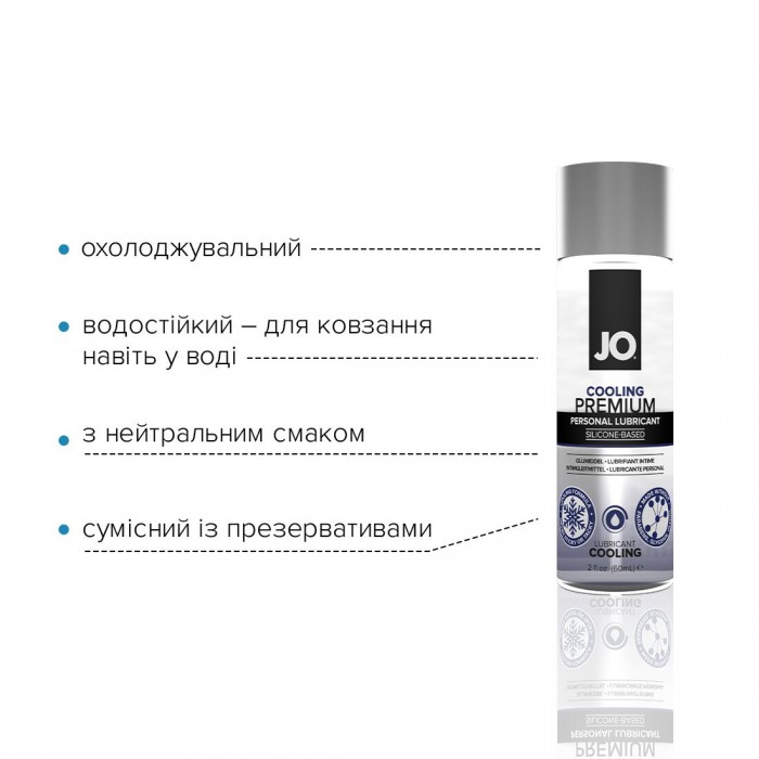 Охлаждающий лубрикант на силиконовой основе System JO PREMIUM - COOLING, объем 60 мл