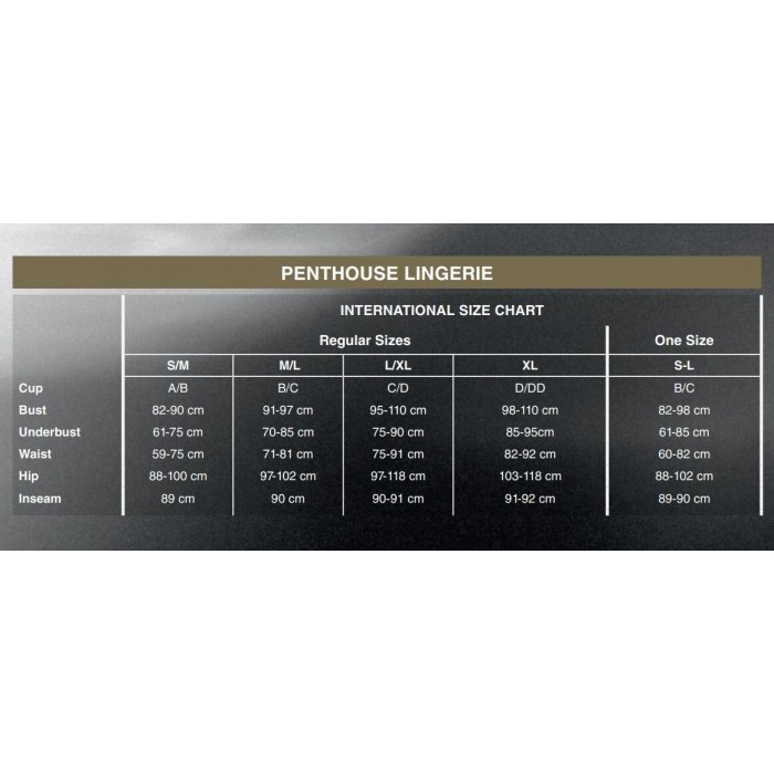 Бодістокінг Penthouse - Fancy me Black XL