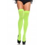 Эротические чулки Leg Avenue Opaque Nylon Thigh Highs OS Neon Green
