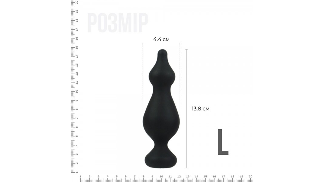 Анальна пробка Adrien Lastic Amuse Mini L, чорна
