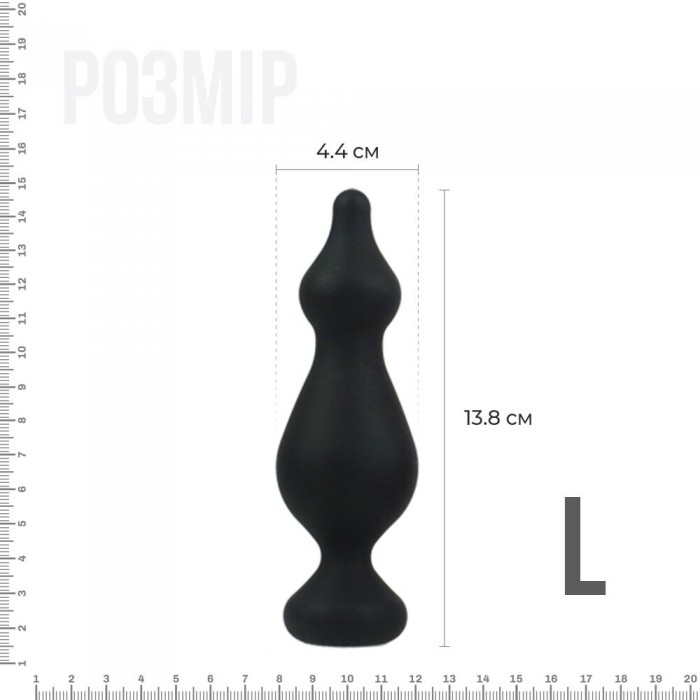 Анальна пробка Adrien Lastic Amuse Mini L, чорна