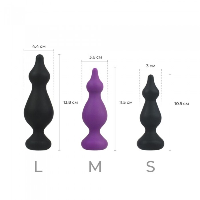 Анальна пробка Adrien Lastic Amuse Mini L, чорна