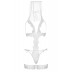 Еротичний костюм нареченої Leg Avenue G-string teddy, veil & garter White O/S