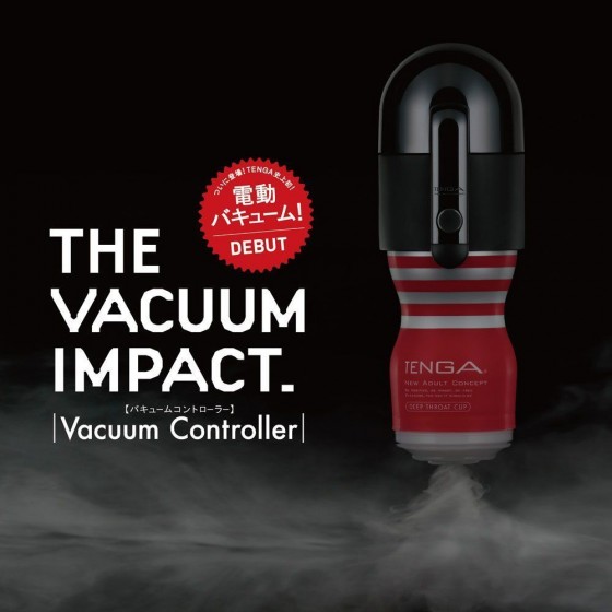 Вакуумна насадка Tenga Vacuum Controller з мастурбатором US Deep Throat Cup