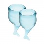 Набор менструальных чаш Satisfyer Feel Secure (light blue)