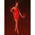 Платье лакированное красное "Соблазнительница Марго" XS/S