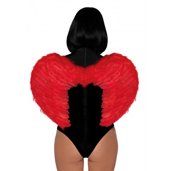 Крылья дьявола Leg Avenue Marabou feather devil wings Red
