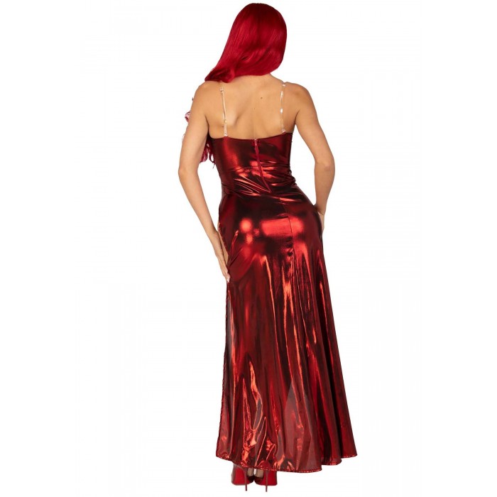 Еротична сукня Leg Avenue Shimmer Bodysuit зі спідницею, розмір M