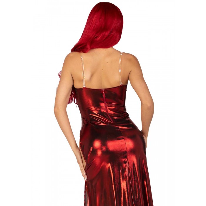 Еротична сукня Leg Avenue Shimmer Bodysuit зі спідницею, розмір M