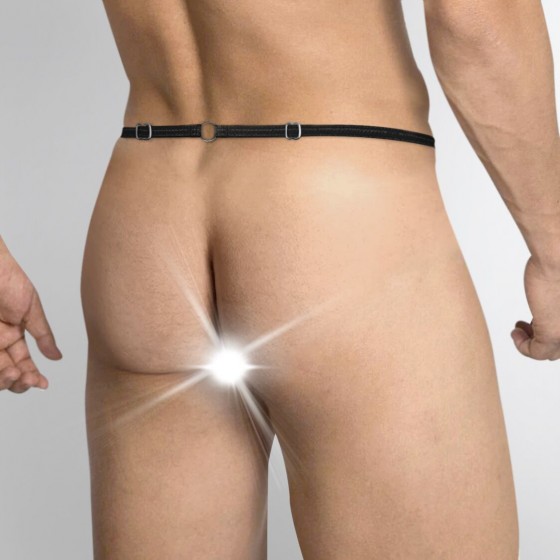 Чоловічі труси XS-2XL з силіконовою анальною пробкою Art Of Sex-Joni plug panties Size S Black