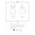Еротична сорочка і стрінги Obsessive 828-CHE-1 chemise & thong L / XL