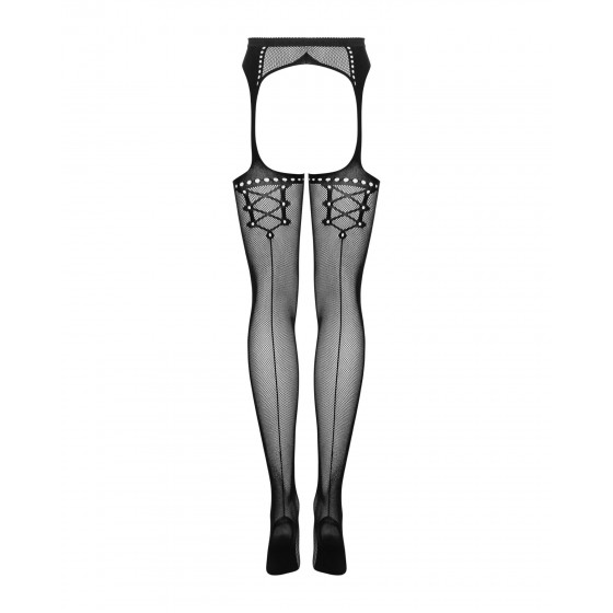 Еротичні панчохи Obsessive Garter stockings s314 black S/