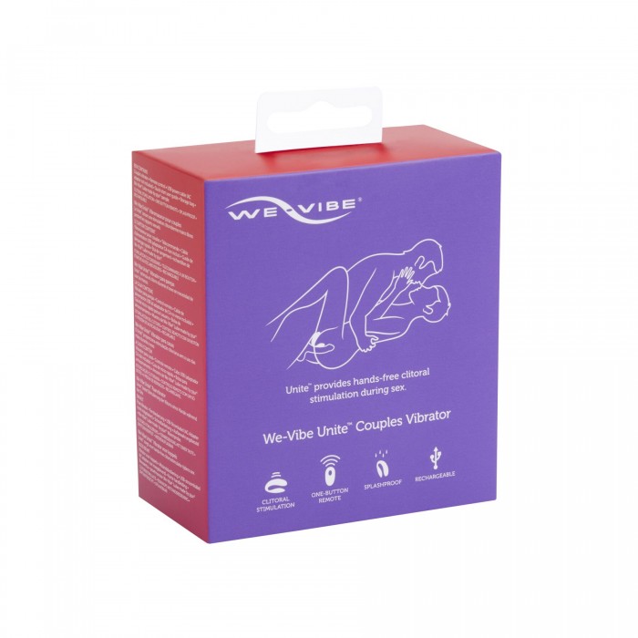 Вібратор для пар We-Vibe Unite з пультом ДУ, Фіолетовий
