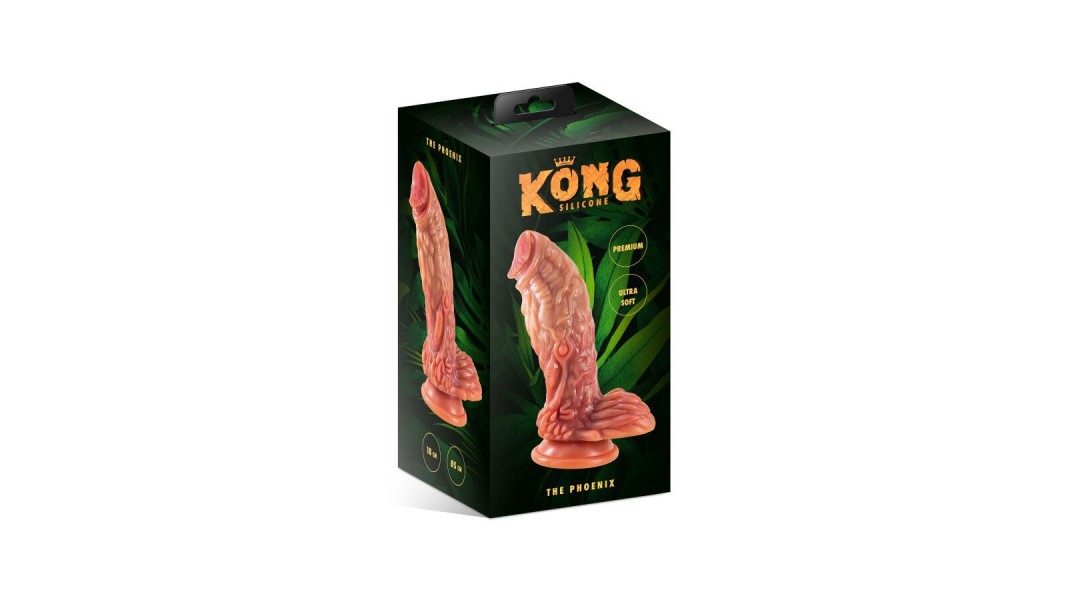 Фэнтезийный фаллоимитатор Kong Silicone The Phoenix