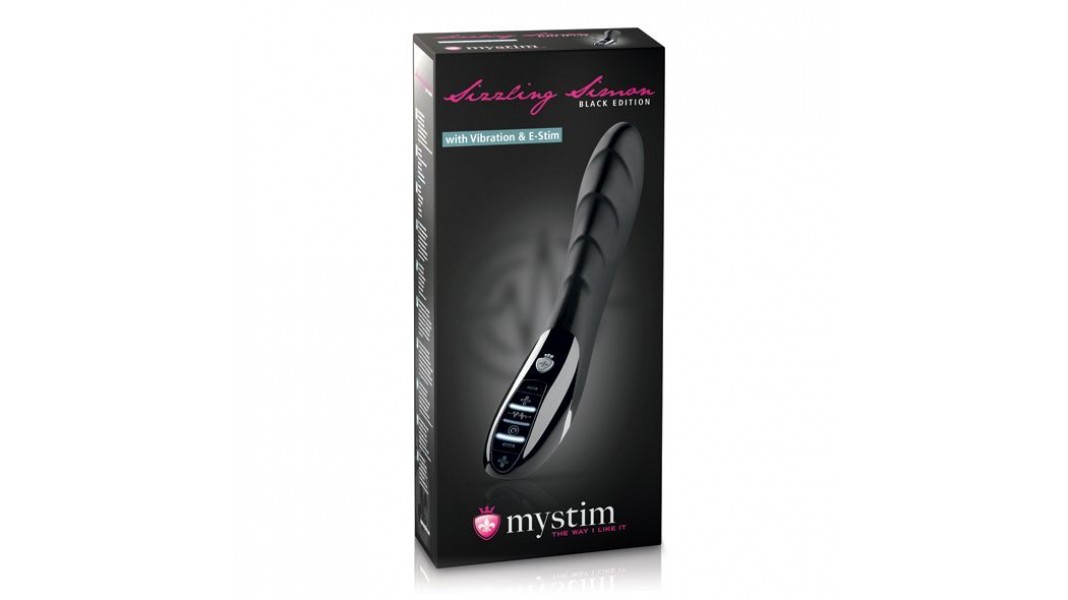 Вібратор з електростимуляцією Mystim Sizzling Simon eStim Black
