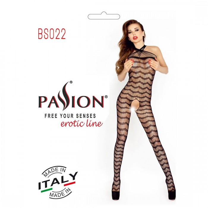 Сексуальный бодистокинг Passion BS022, размер One Size, Черный