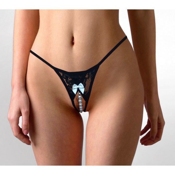 Еротичні жіночі трусики Art of Sex - Кагіп Black розмір L-2XL