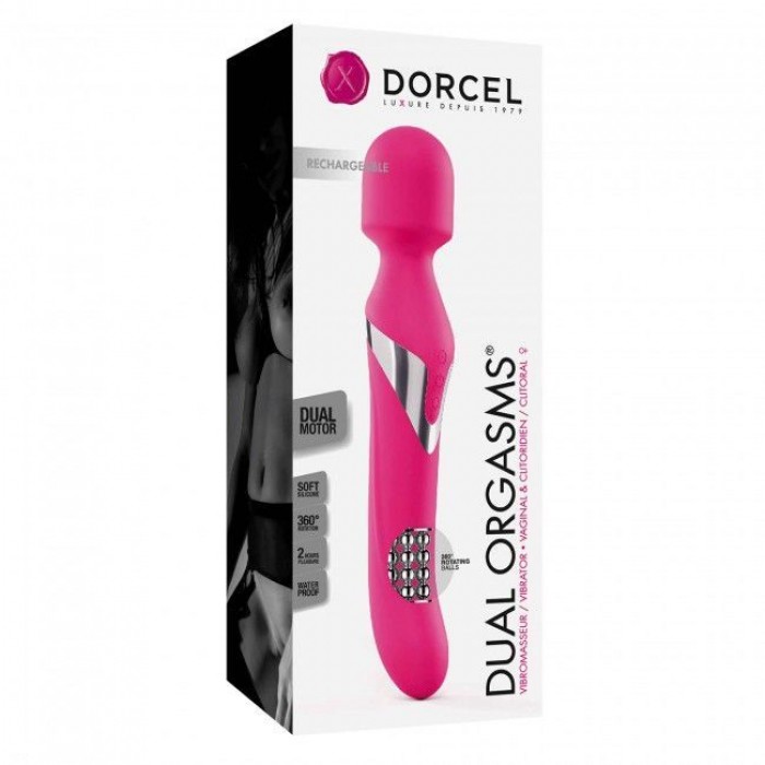 Вібромасажер 2-в-1 Dorcel Dual Orgasms Magent