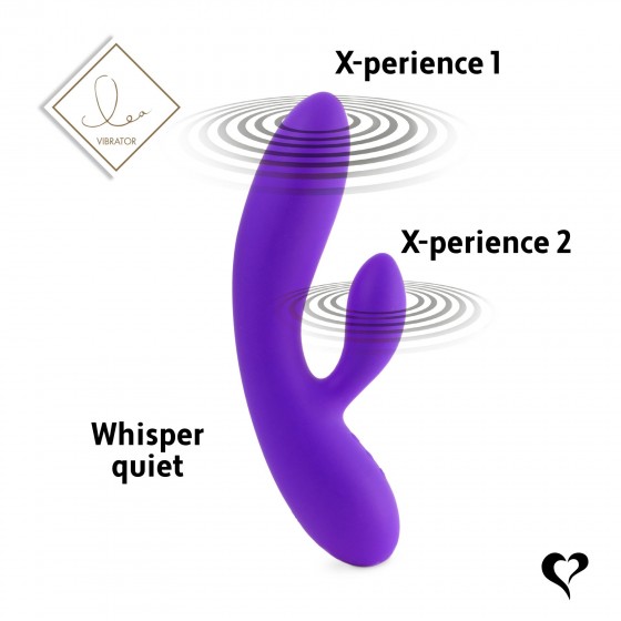 Вібратор кролик FeelzToys Lea Rabbit Vibrator Medium Purple