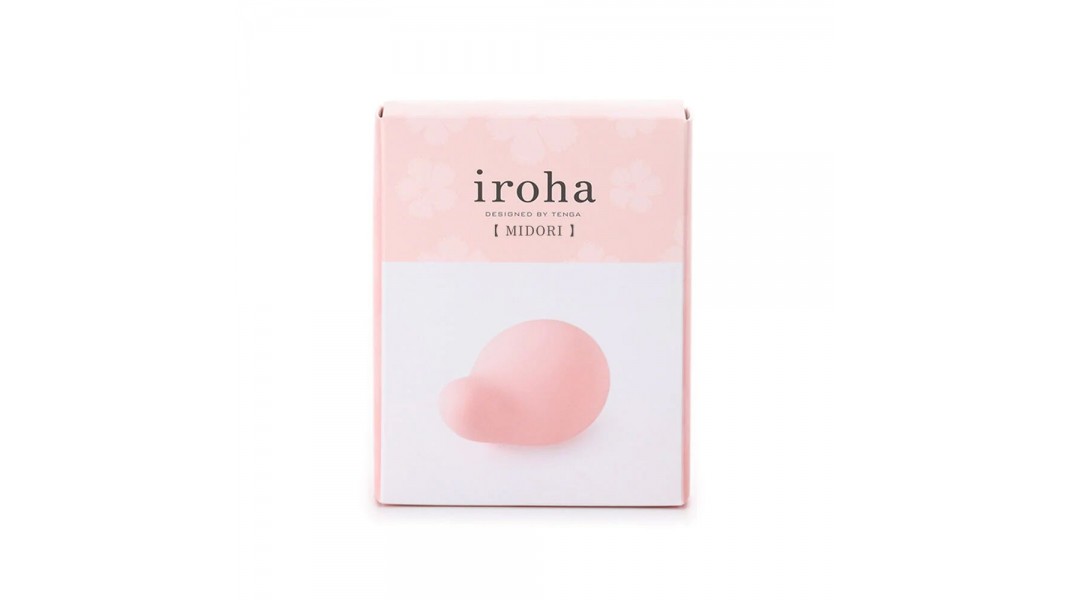Міні-вібратор IROHA MIDORI, Персиковий, для пестощів та масажу