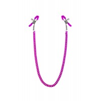 Зажимы для сосков с цепочкой Feral Feelings - Nipple clamps Classic, розовый
