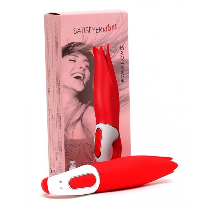 Потужний вібратор з ніжними тремтливими пелюстками Satisfyer Vibes Power Flower