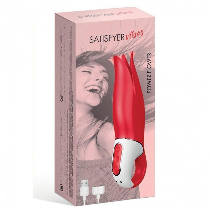 Потужний вібратор з ніжними тремтливими пелюстками Satisfyer Vibes Power Flower