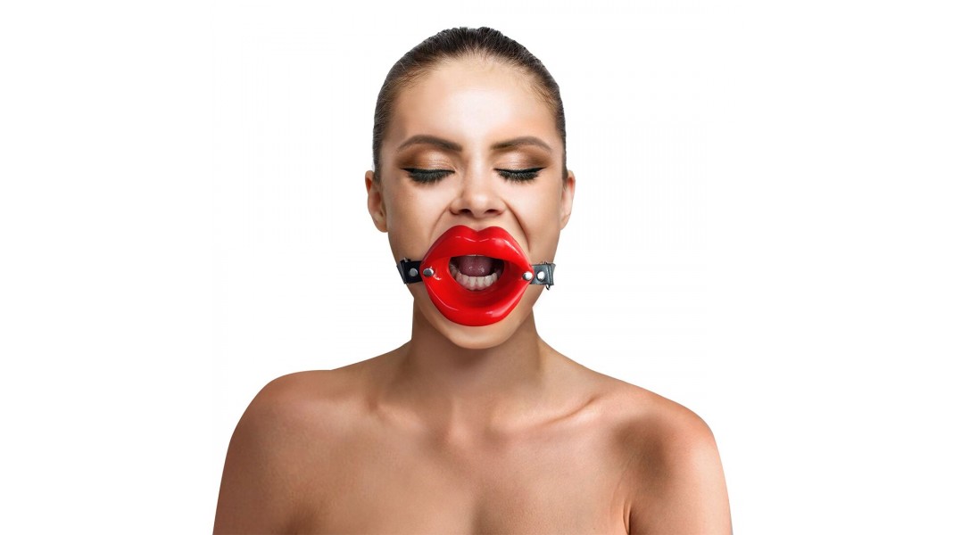 Кляп-расширитель в форме губ на ремешке Art of Sex Gag Lips
