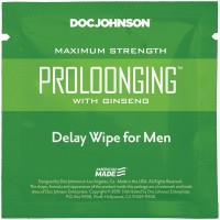 Пролонгирующая салфетка Doc Johnson Delay Wipe For Men