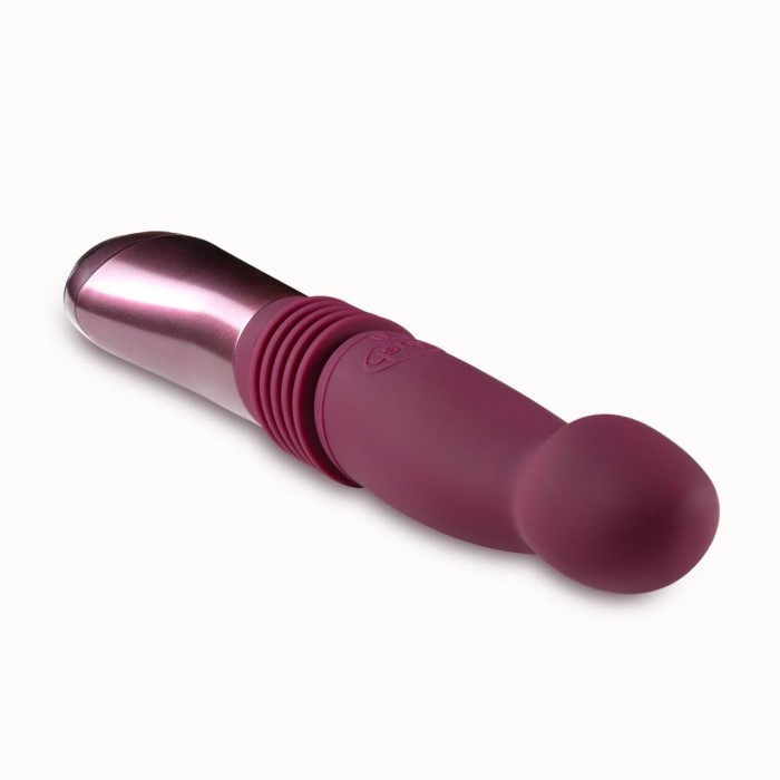 Вібратор пульсатор Temptasia by Blush - Trixie Thrusting Dildo - Wine Red