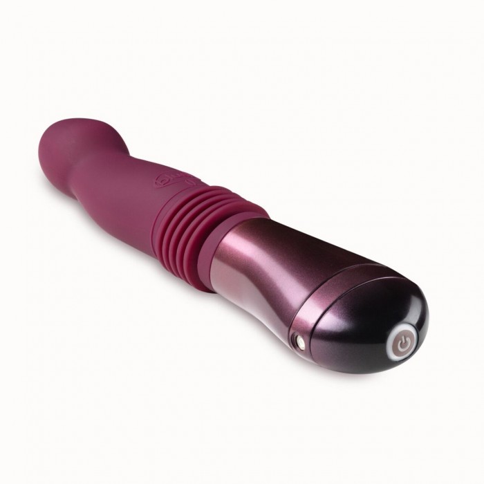 Вібратор пульсатор Temptasia by Blush - Trixie Thrusting Dildo - Wine Red