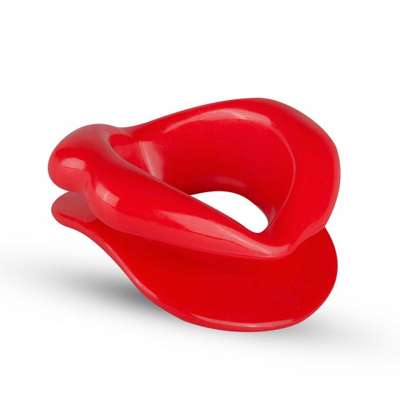 Силіконова капа-розширювач для рота у формі губ XOXO Blow Me A Kiss Mouth Gag-Red