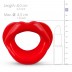 Силиконовая капа-расширитель для рта в форме губ XOXO Blow Me A Kiss Mouth Gag - Red