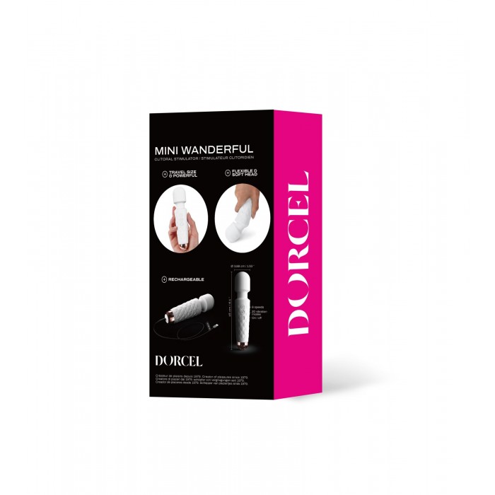 Потужний міні-вібромасажер Dorcel Wand Mini Wanderful, Білий