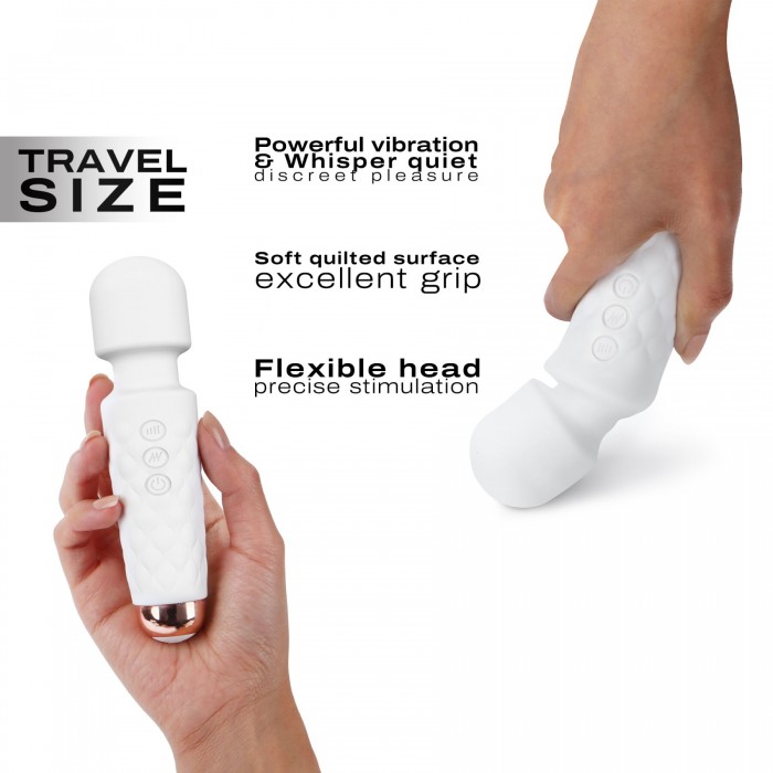 Потужний міні-вібромасажер Dorcel Wand Mini Wanderful, Білий