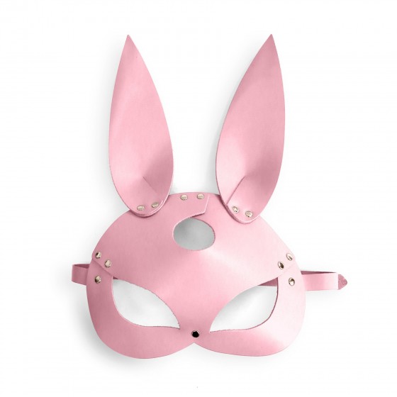 Шкіряна маска Зайчики Art of Sex - Bunny mask, колір Рожевий