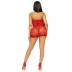 Эротическое платье Leg Avenue Rhinestone halter mini dress OS Red